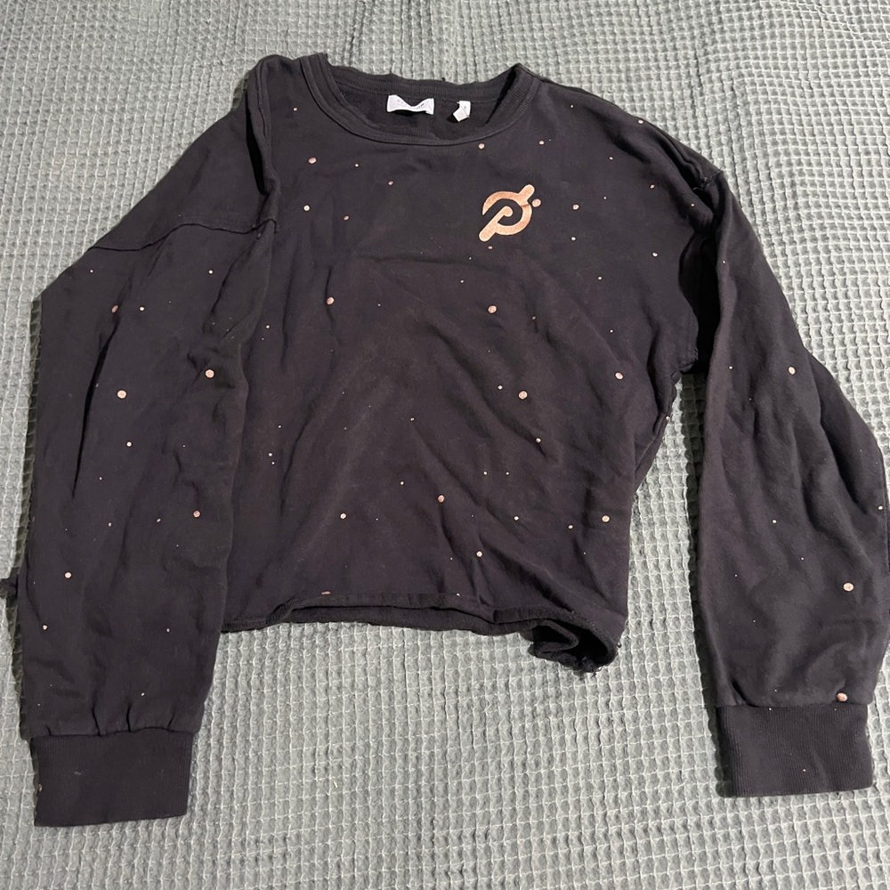 Peloton Black Tee with Gold Print